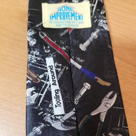 Home Improvement Tool Time TV Show Neck Tie Vintage 1990s Tim Allen/Al Borland - Picture 6 of 7